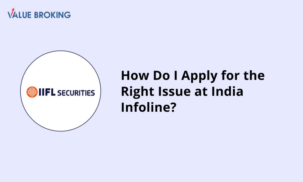 apply rights issue at india infoline