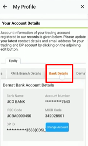 indiainfoline bank details