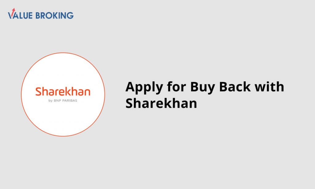 apply for buyback with sharekhan