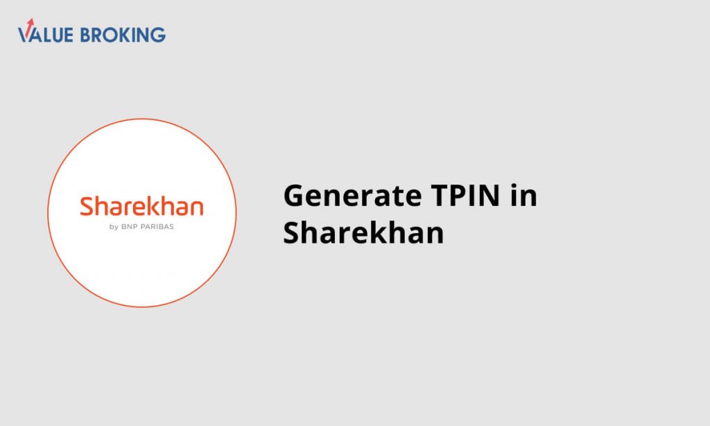 generate TPIN in sharekhan