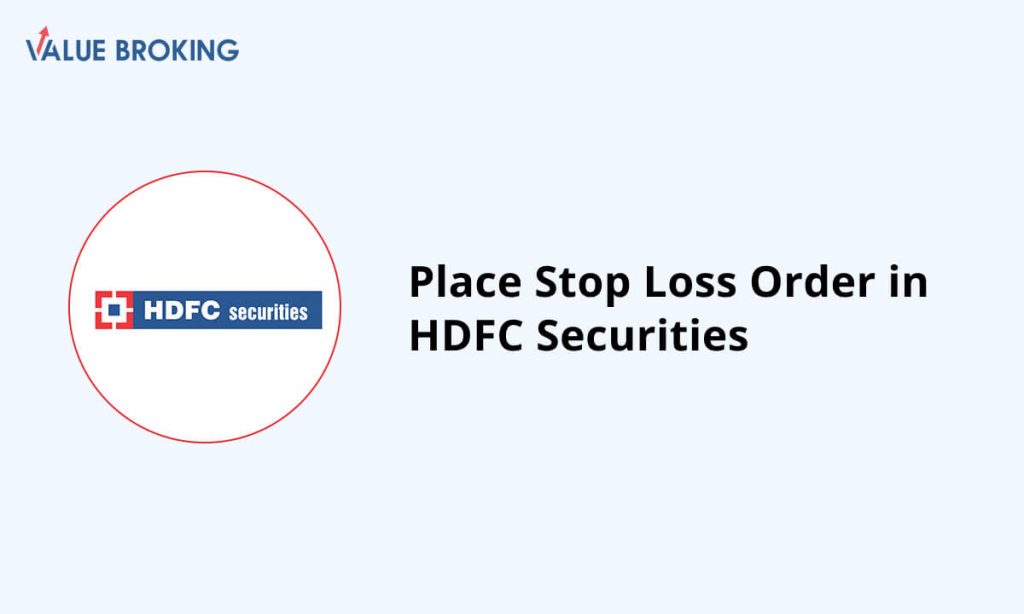 place stop loss order in hdfc securities