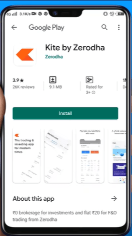 zerodha install app