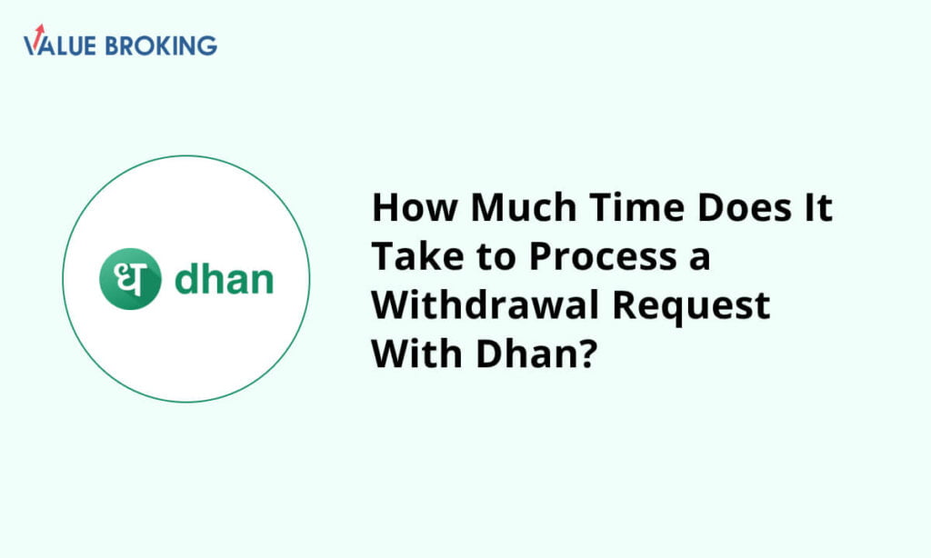 time to process a withdrawal request with dhan