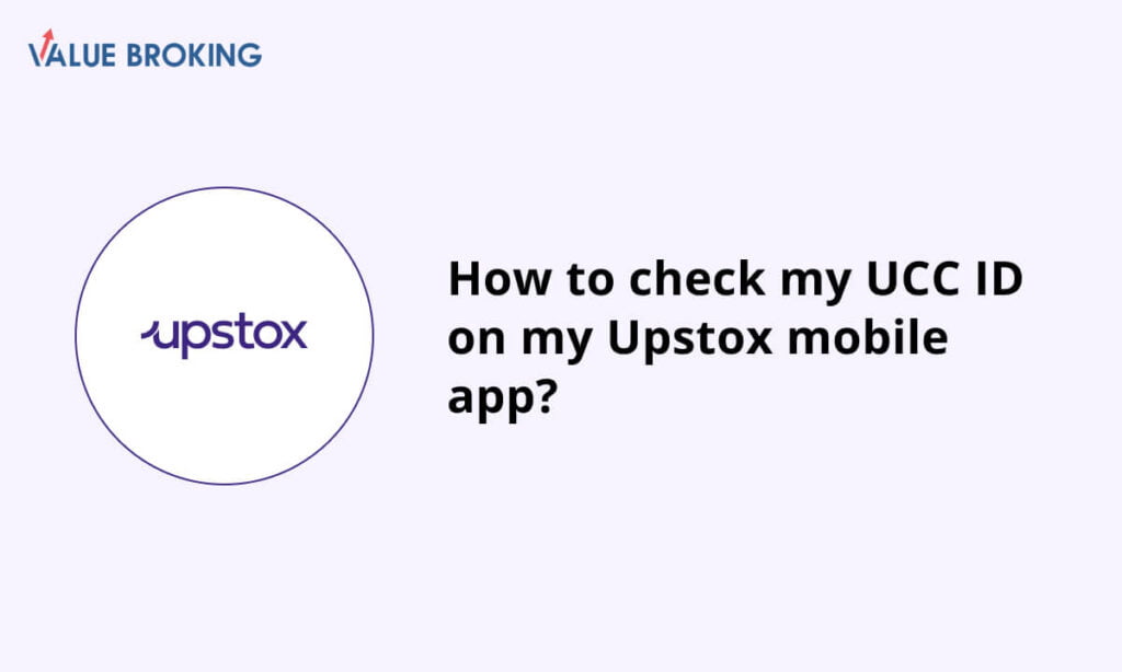 check my ucc id on my upstox mobile app